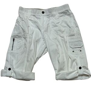 Lee Women’s Cargo Shorts Convertible Length w/Tab Button Zipper & Button Pockets